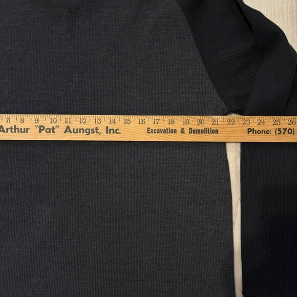 University Of Michigan Wolverines LS Raglan Shirt By Pro Edge Size L Black & Cha - Picture 5 of 6